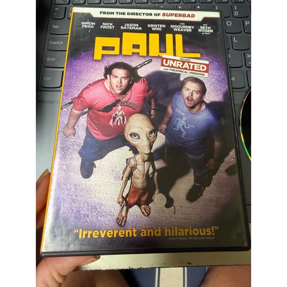 Paul DVD Unrated and Theatrical Versions Simon Pegg Nick Frost Seth Rogen